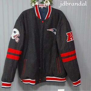 New England Patriots Varsity Reversible Wool Jacket